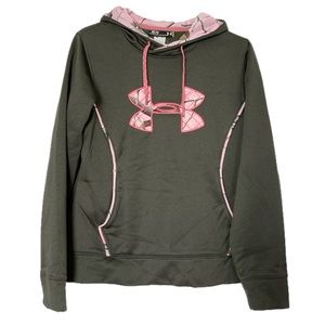 ⭐️HP⭐️ Under Armour Women’s Storm Caliber sweatshirt hoodie green Size Medium